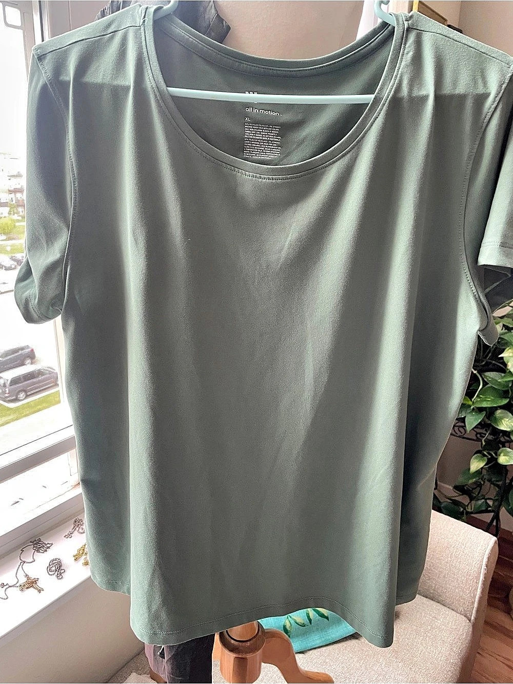All in Motion Short Sleeve Athletic Tee Green XL